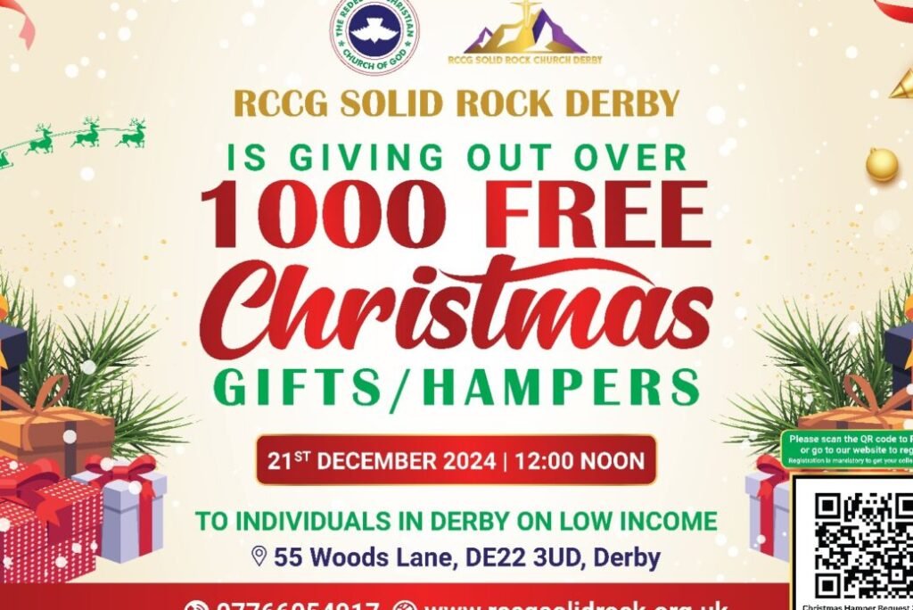 RCCG Solid Rock Parish Derby Delivers Hope with 1,000 Christmas Hampers