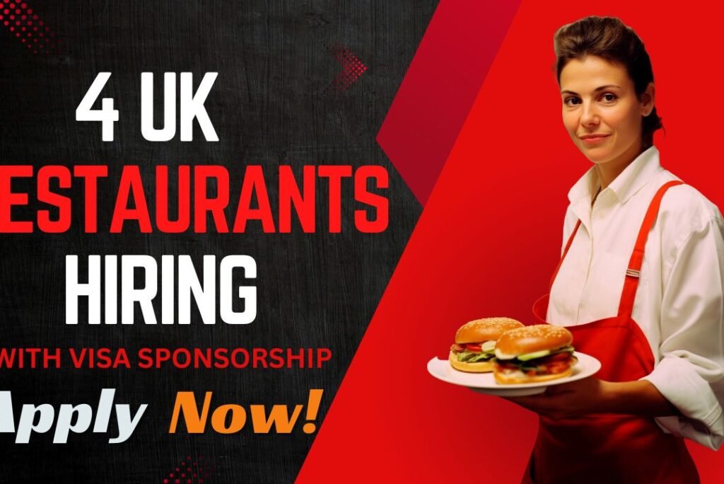 UK Restaurant Jobs Near Me ~ Apply Now