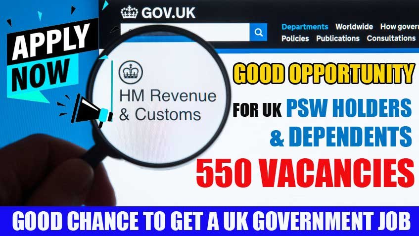 UK Government Jobs with Visa Opportunities | Over 550 Vacancies!