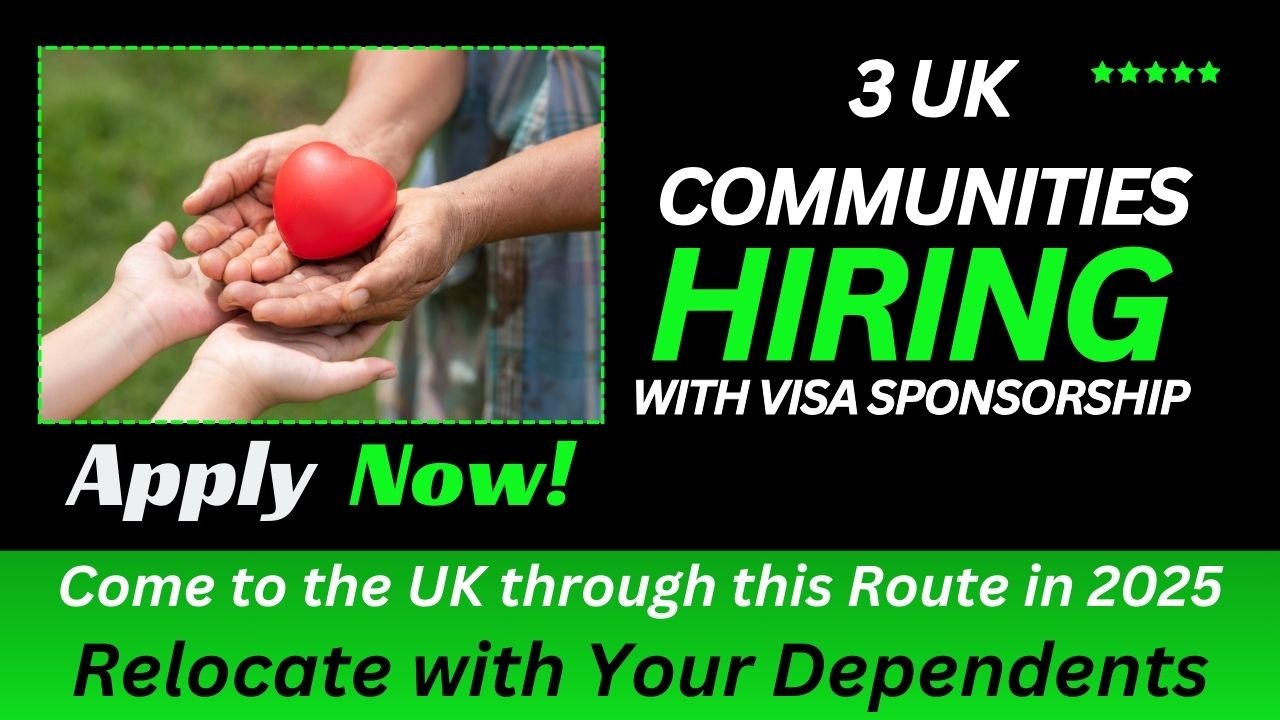 Three UK Communities Offering Visa Sponsorship for Nigerians in 2025 | Charity Worker Visa UK