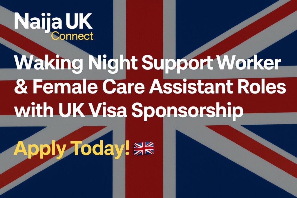 Waking Night Support Worker & Female Care Assistant Roles with UK Visa Sponsorship – Apply Today!