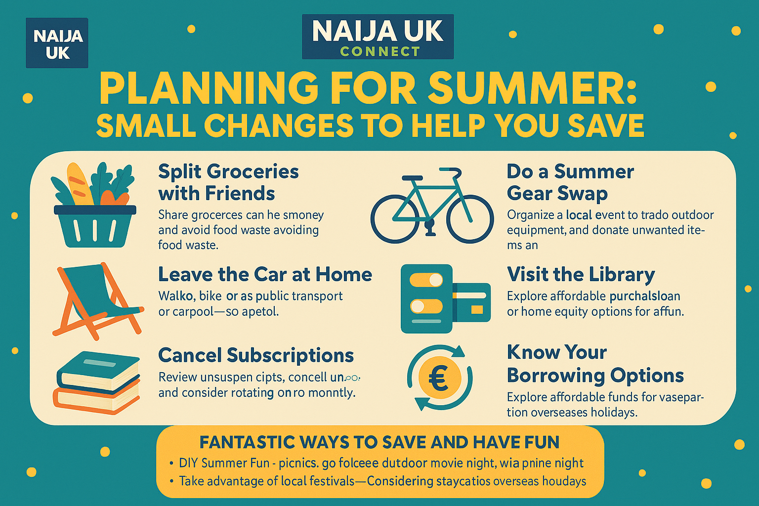 Planning for Summer: Small Changes to Help You Save