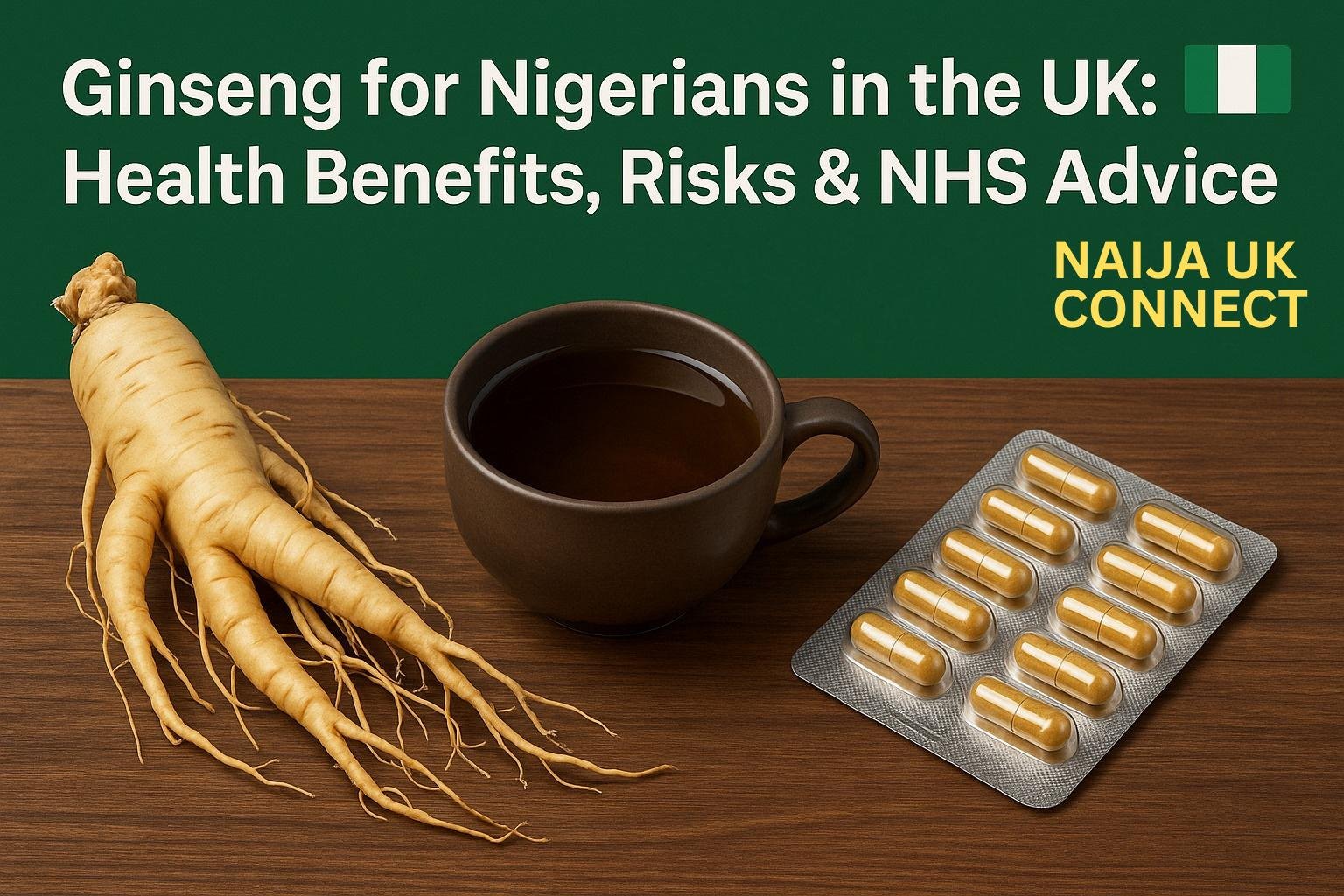 Ginseng for Nigerians in the UK: Health Benefits, Risks & NHS Advice