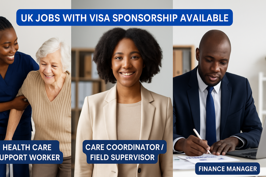 UK Jobs with Visa Sponsorship – Especially for Nigerians in the UK