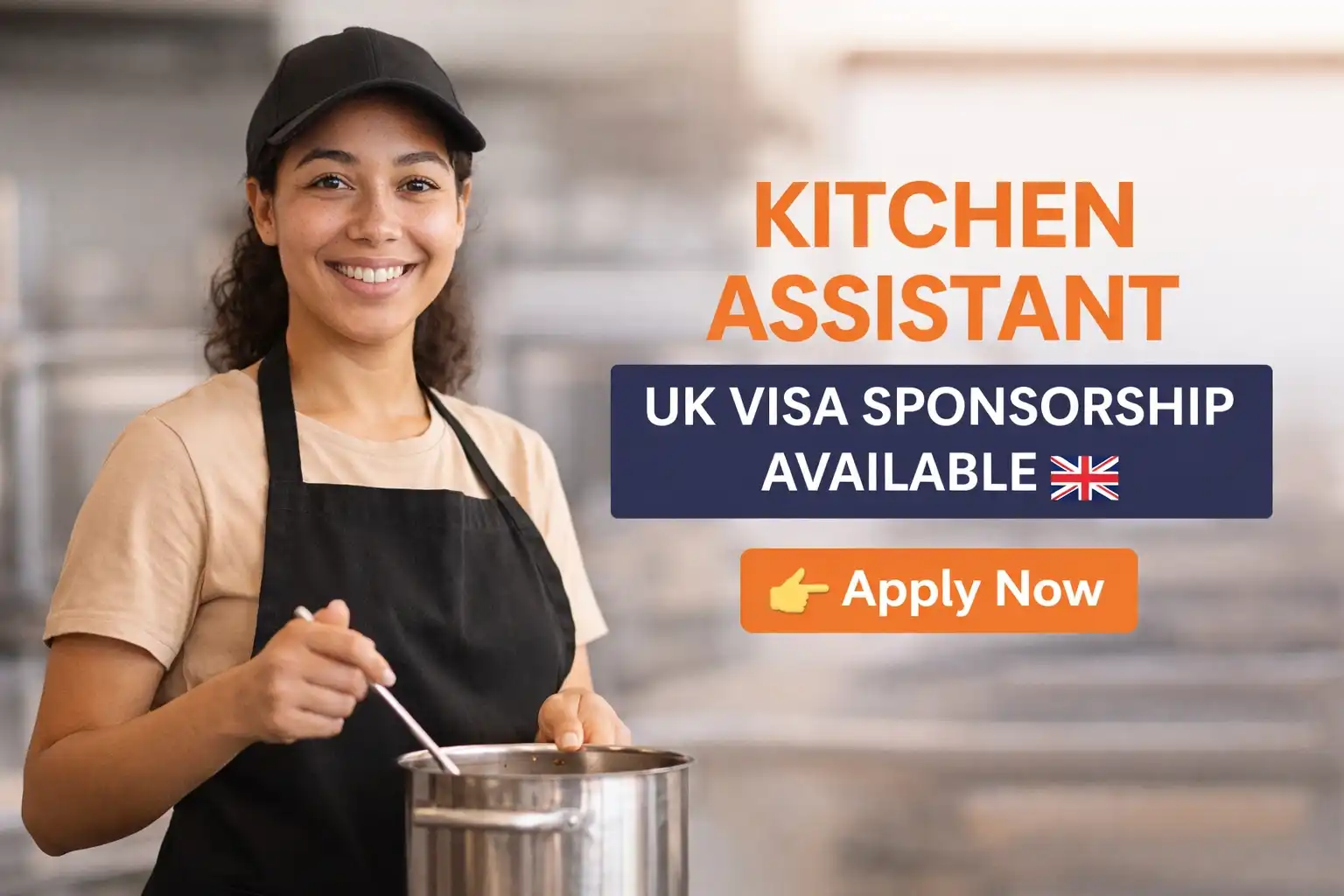 Kitchen Assistant UK Visa Sponsorship – Earn Up to £12.21 Per Hour | Full-Time & Part-Time