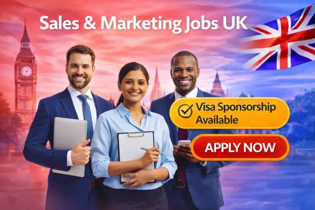 UK Jobs with Sponsorship 2026 – High-Paying Sales & Marketing Roles Available Now