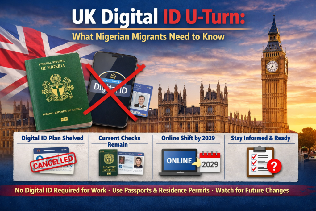 UK Digital ID U-Turn: What Nigerian Migrants in the UK Need to Know About Right to Work Rules