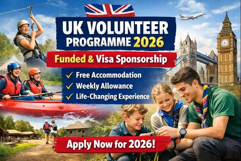 Exciting UK Volunteer Programme 2026 (Fully Funded)