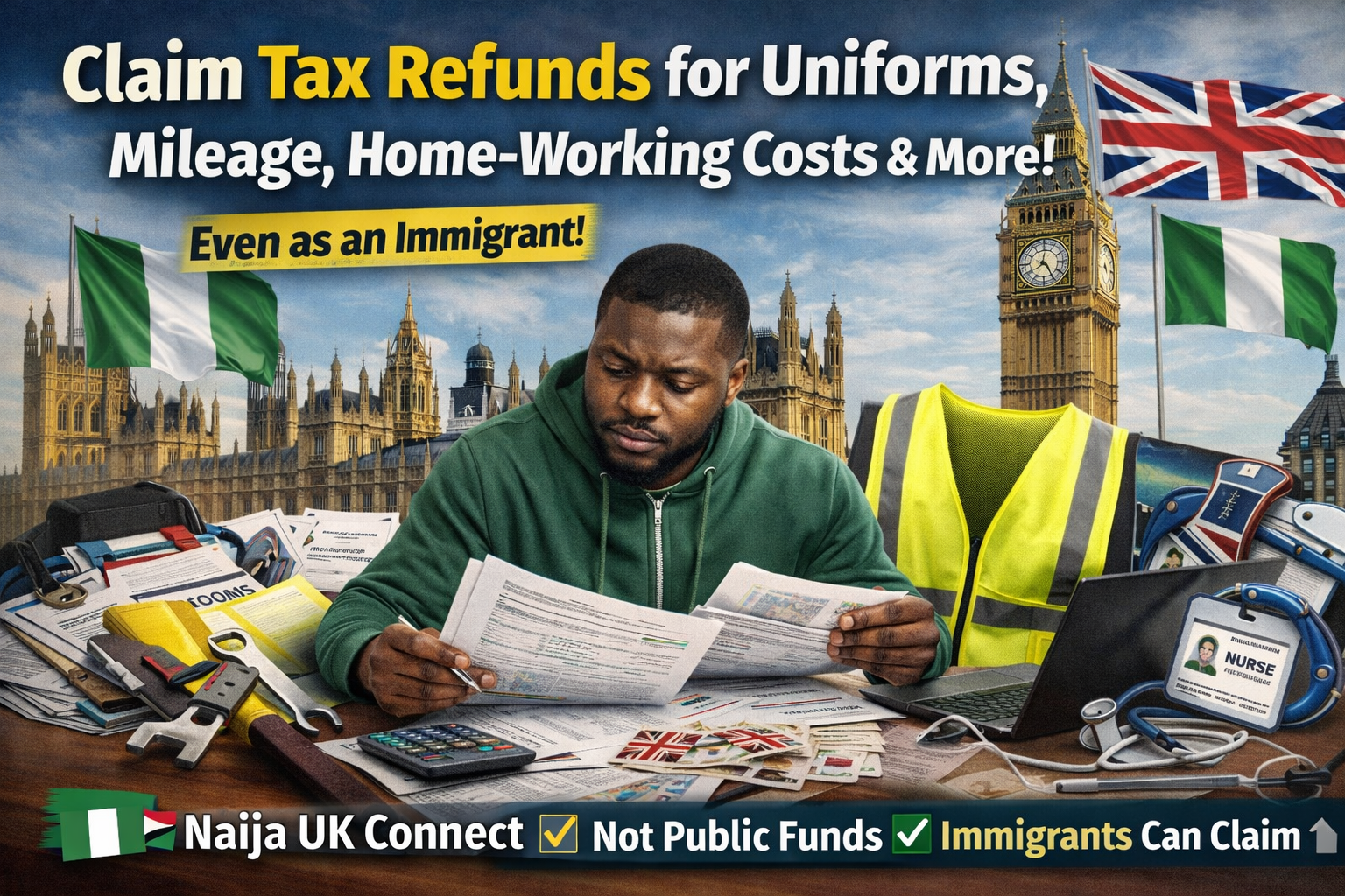 The Taxman’s Refund: What Nigerians in the UK Can Claim Back When You Work