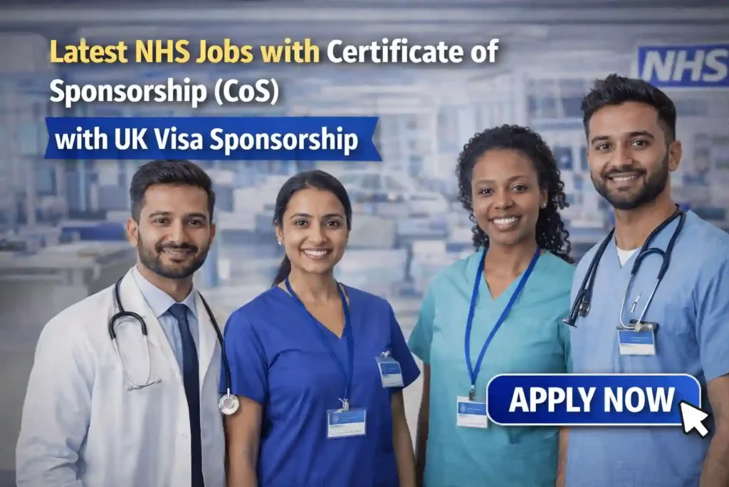Latest NHS Jobs with Certificate of Sponsorship (CoS) 2026 – Opportunities for Nigerians