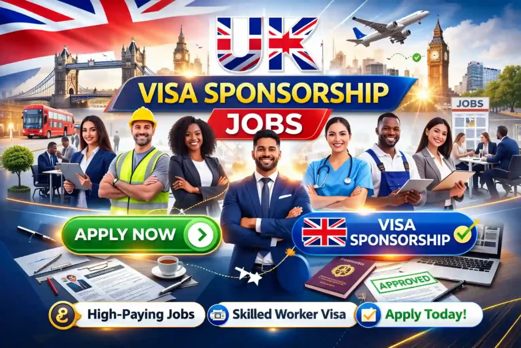 Tier 2 Sponsorship Jobs UK 2026 – High-Demand UK Visa Sponsorship Careers