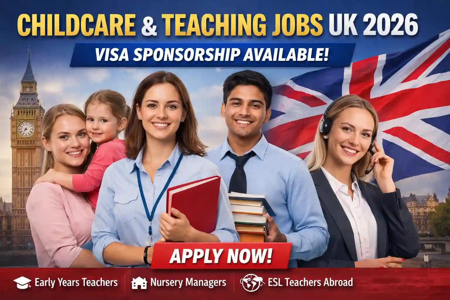 Childcare and Teaching Jobs UK 2026 – Powerful Visa Sponsorship Opportunities for Nigerians