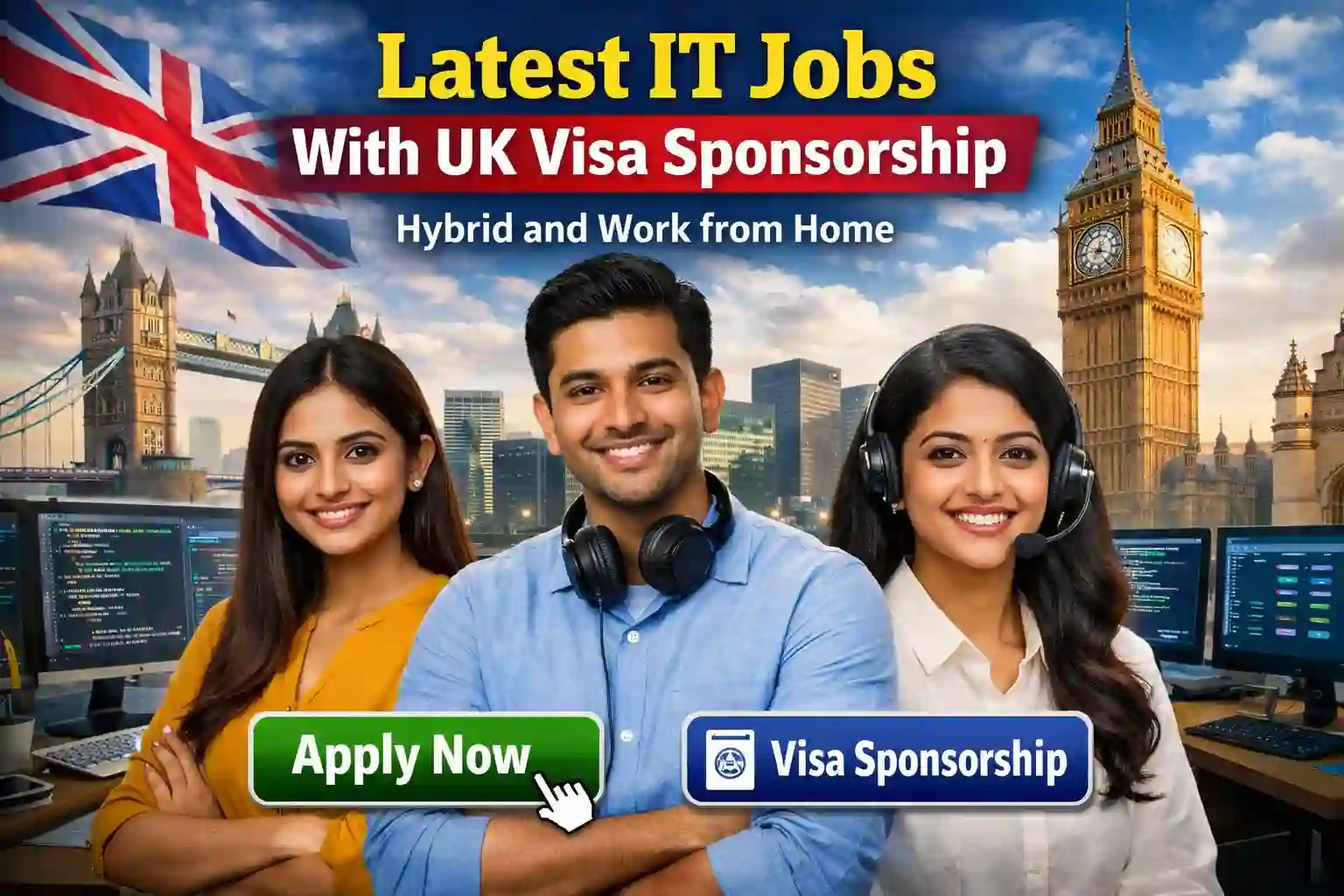 Latest IT Jobs With UK Visa Sponsorship 2026: Hybrid & Remote Tech Roles