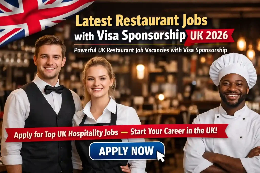 Latest Restaurant Jobs with Visa Sponsorship UK 2026