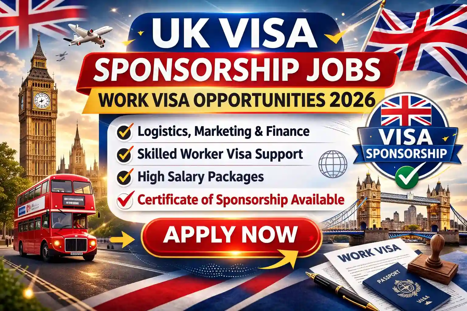 UK Work Visa Sponsorship Opportunities 2026 – Powerful Career Openings