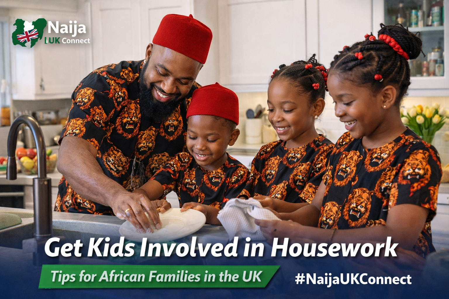 Useful Tips to Get Kids Involved in Housework (For African Families in the UK)