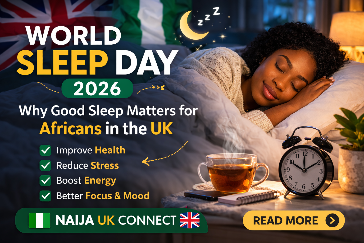 World Sleep Day 2026: Why Good Sleep Matters for Africans in the UK
