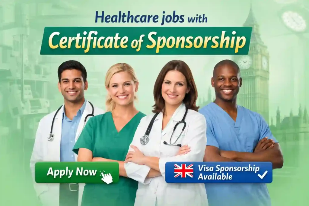 Healthcare Jobs with Certificate of Sponsorship 2026 – UK Opportunities