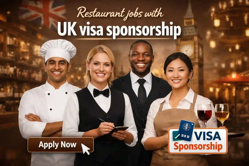 High-Demand Hospitality Roles: Restaurant Jobs in the UK with Visa Sponsorship (2026)