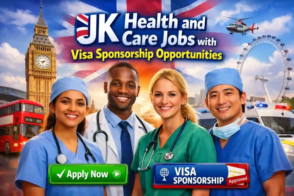 Latest UK Healthcare Jobs 2026 – Health and Care Roles with Visa Sponsorship Opportunities