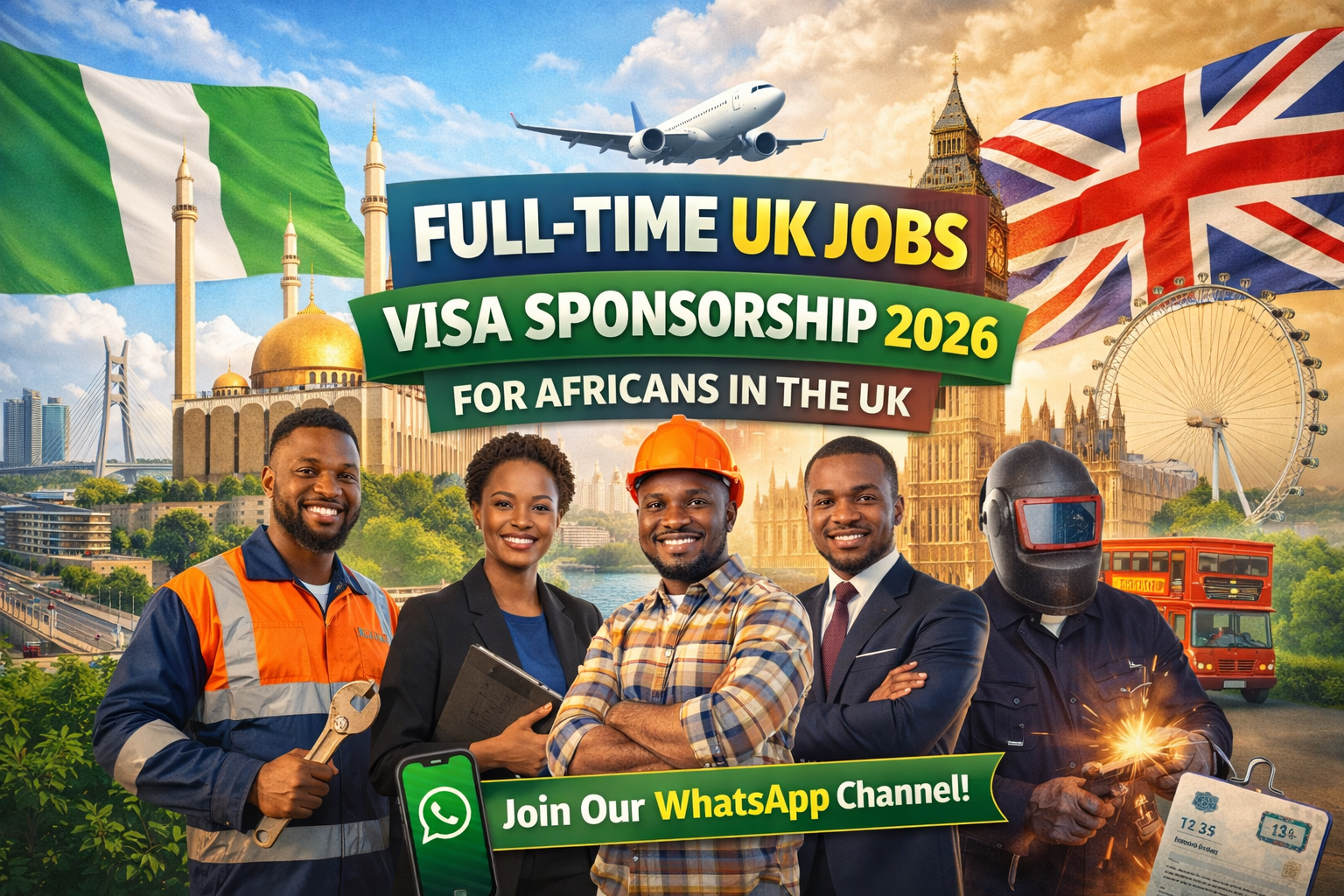 Latest UK Full-Time Jobs with Visa Sponsorship (2026) – For Africans in the UK