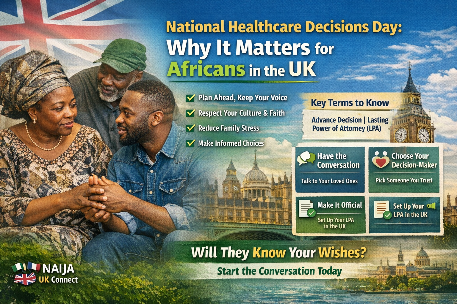 National Healthcare Decisions Day: Why It Matters for Africans in the UK