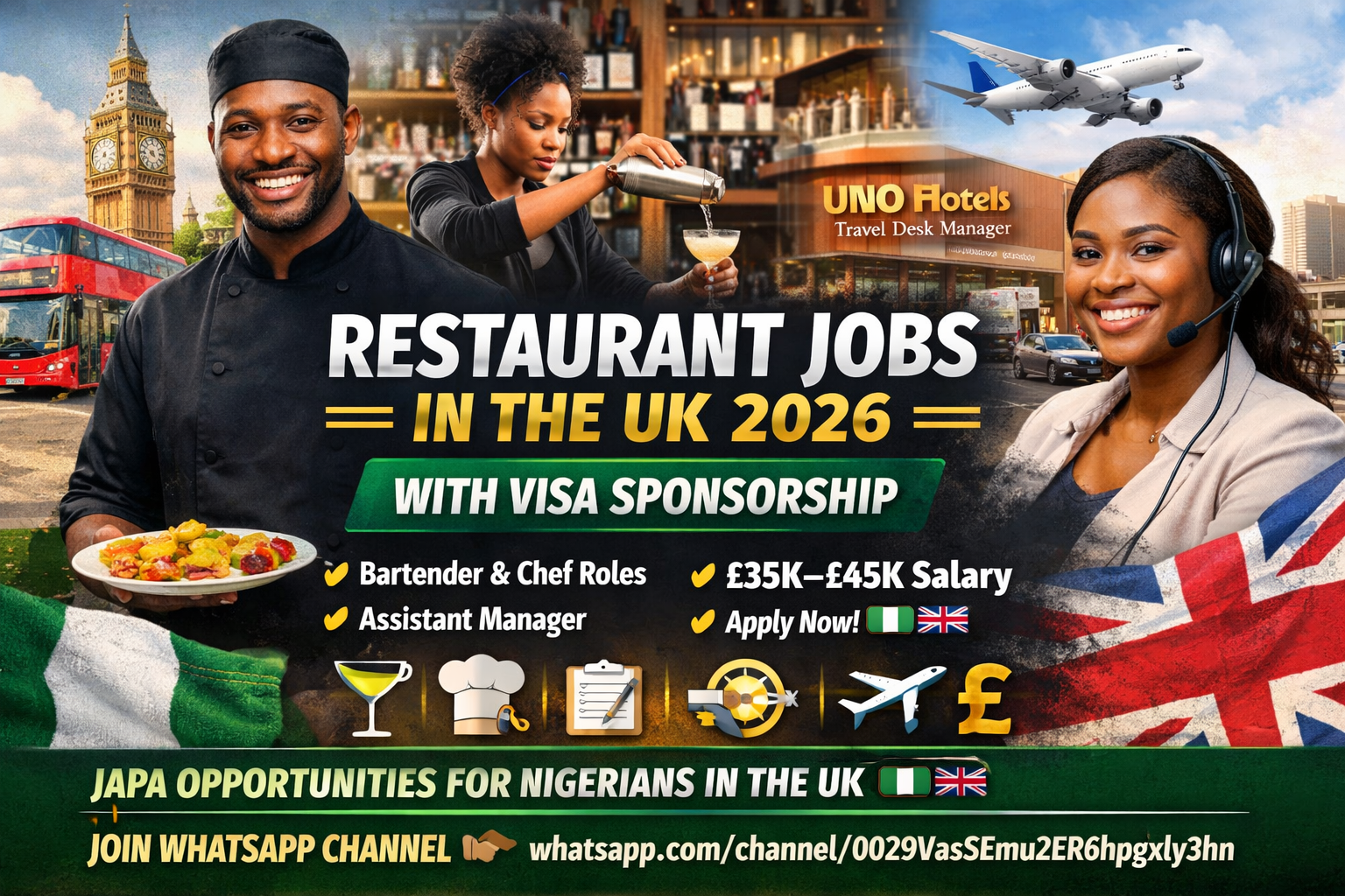 Restaurant Jobs in the UK with Visa Sponsorship (2026)