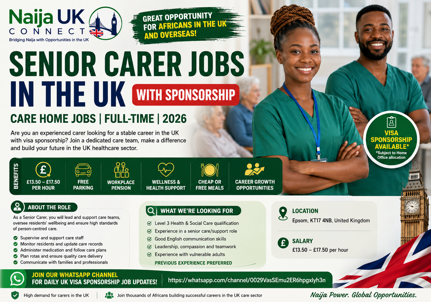 Senior Carer Jobs in the UK With Sponsorship 2026