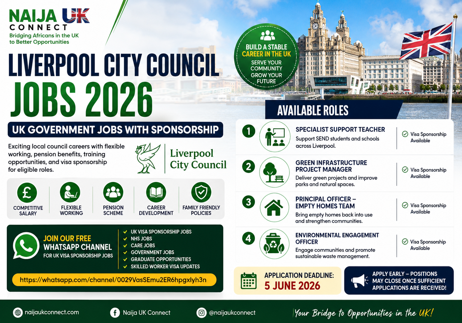Local Council Jobs with UK Government Sponsorship 2026