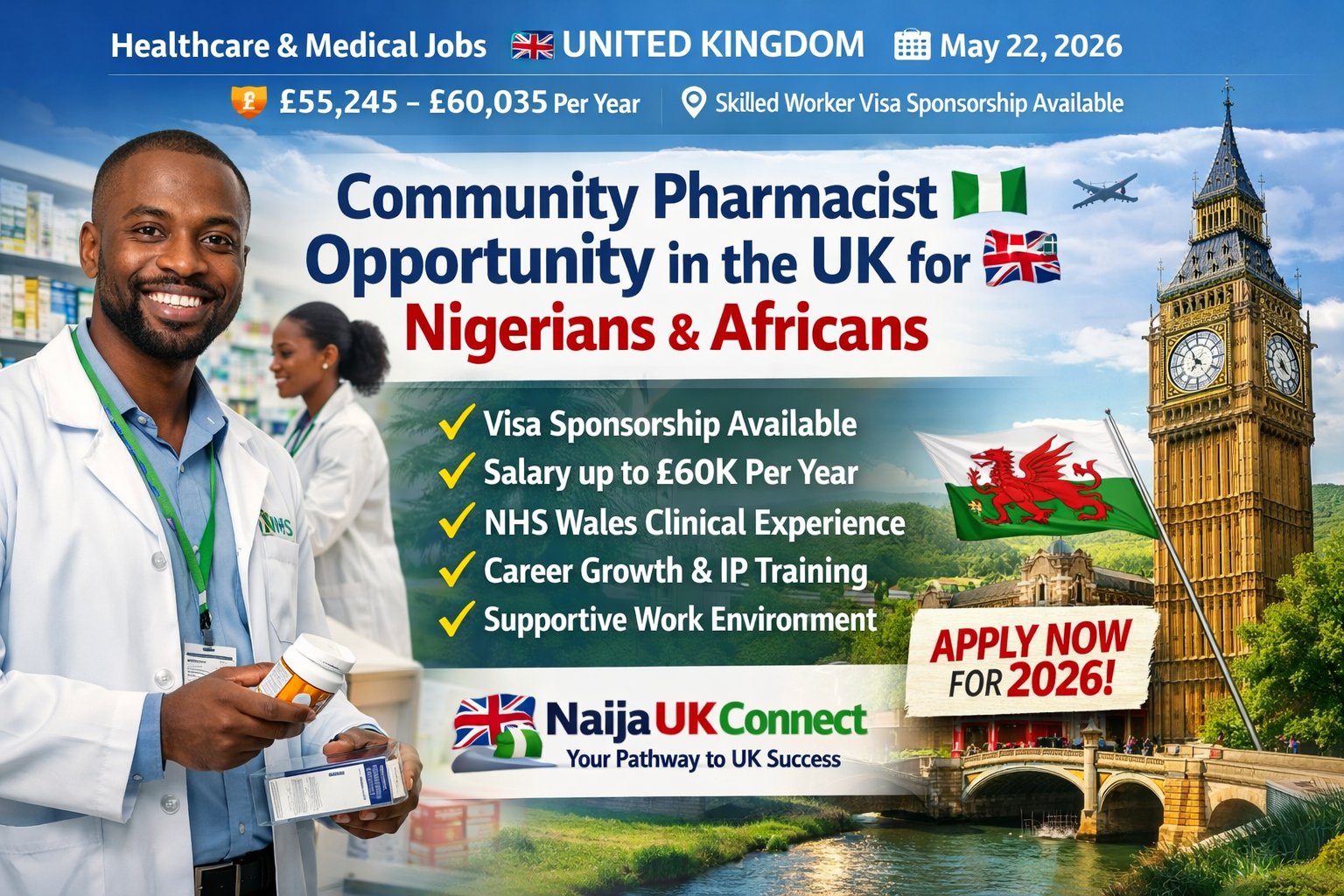 Community Pharmacist (Visa Sponsorship Available)