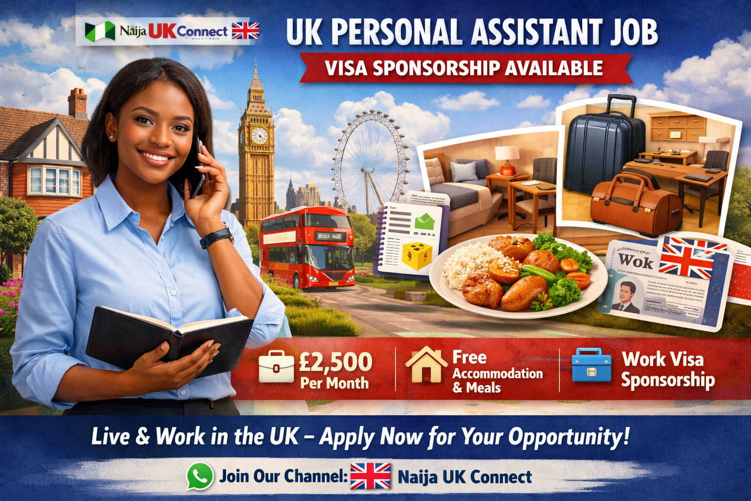 Personal Assistant Role – UK (Visa Sponsorship Available)