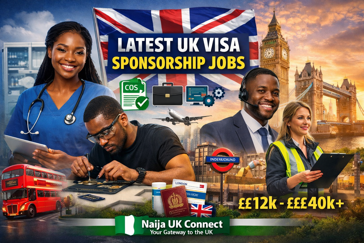 Latest UK Jobs With Certificate of Sponsorship (COS)