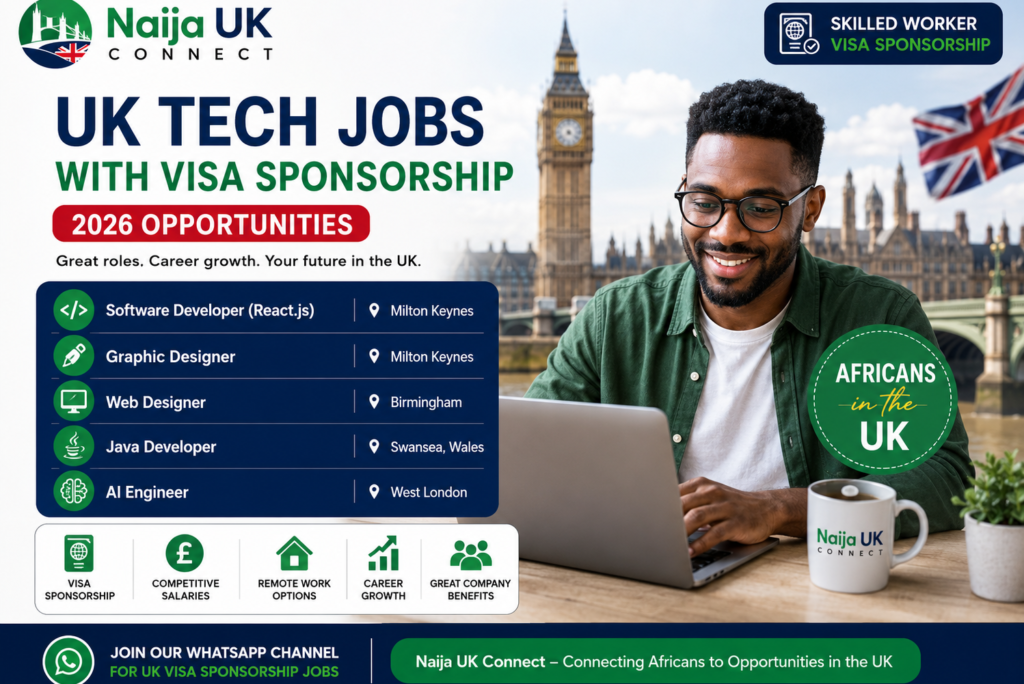 Latest UK Tech Jobs with Visa Sponsorship 2026