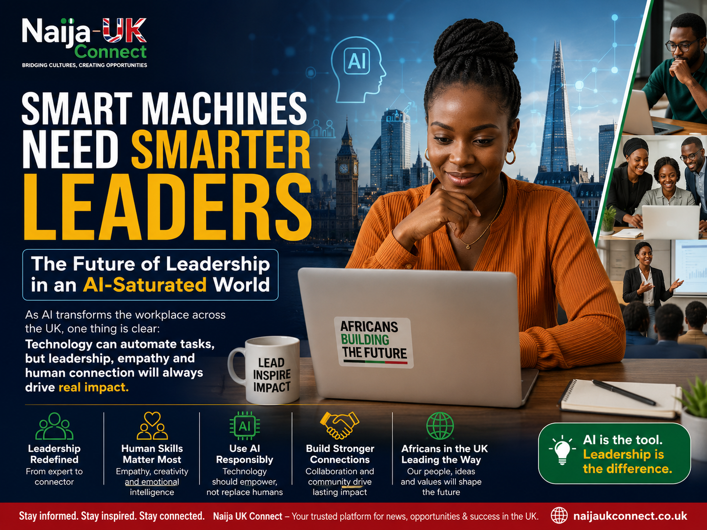 Why Africans in the UK Must Develop Human-Centred Leadership Skills in the Age of Artificial Intelligence