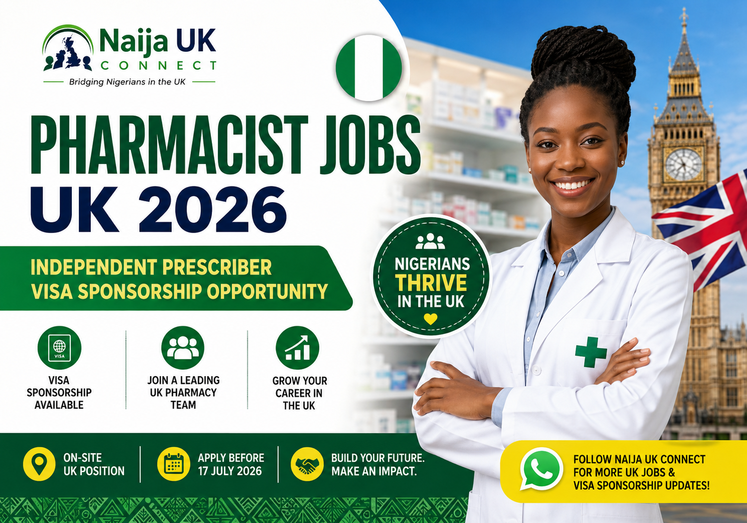 Pharmacist Independent Prescriber Jobs in the UK with Visa Sponsorship 2026