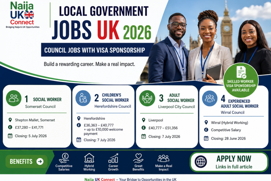 Local Government Jobs UK with Visa Sponsorship Opportunities 2026