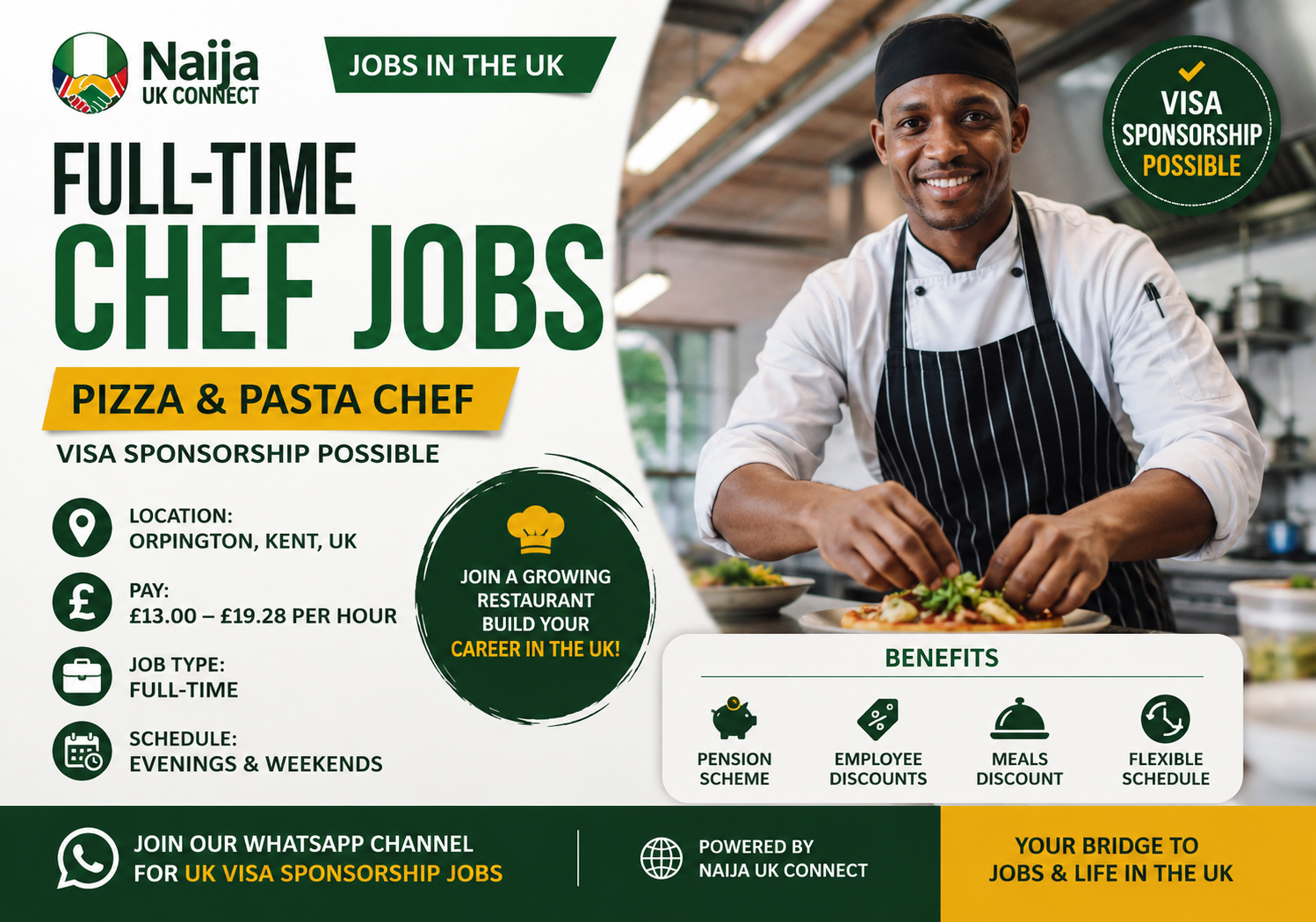 Full-Time Chef Jobs in the UK 2026
