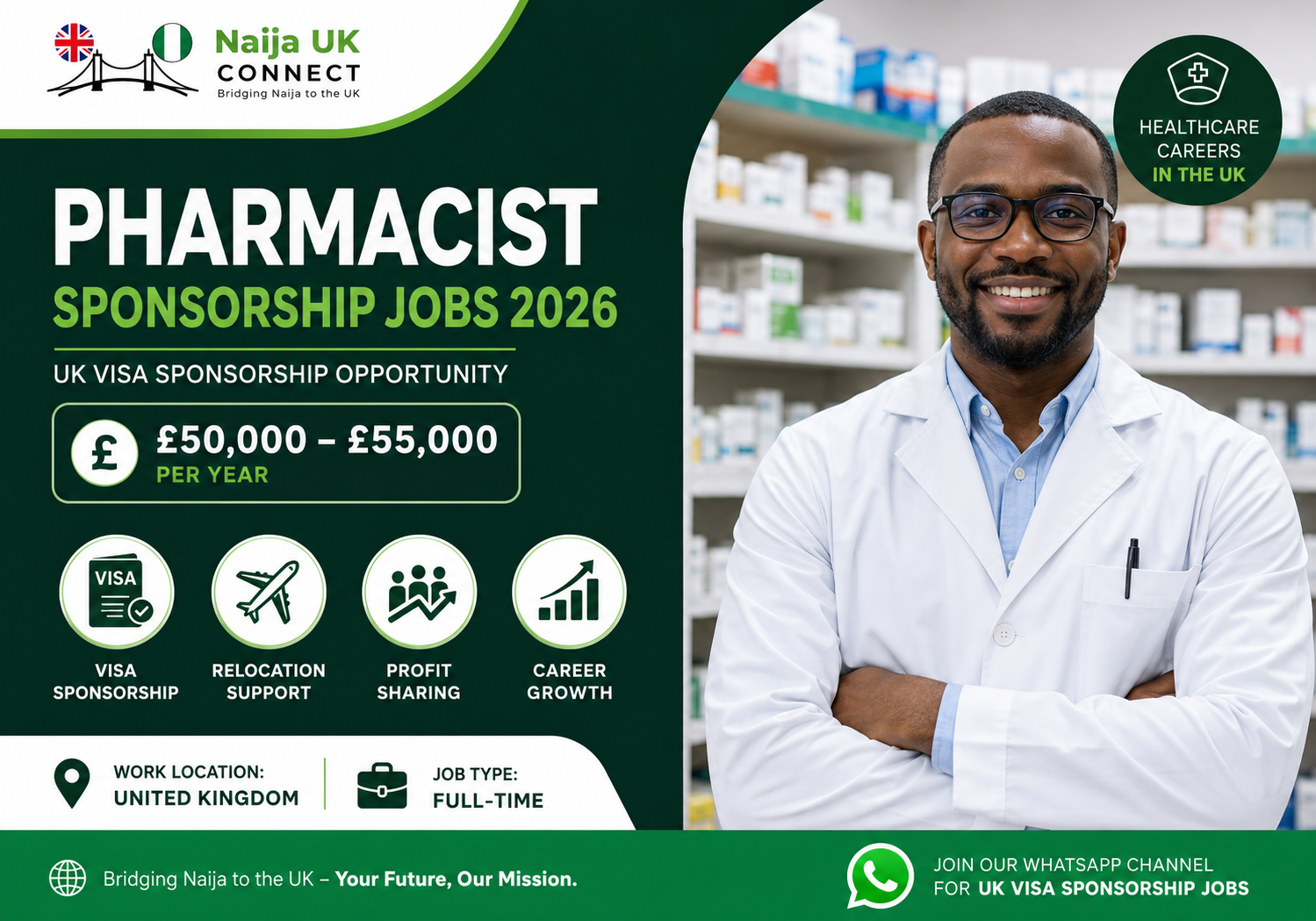 Pharmacist Sponsorship Jobs 2026