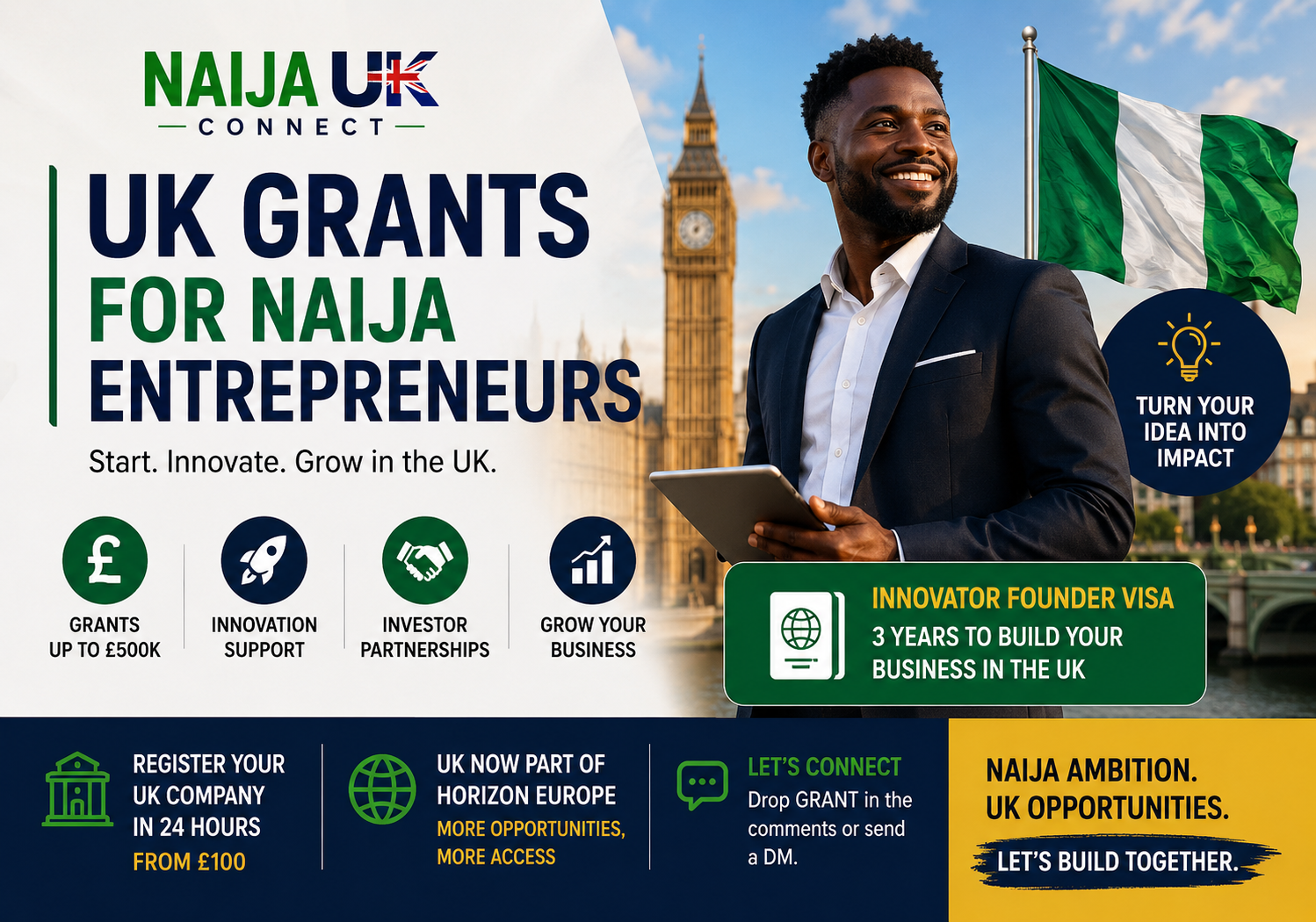 UK Grants & Funding for African Entrepreneurs
