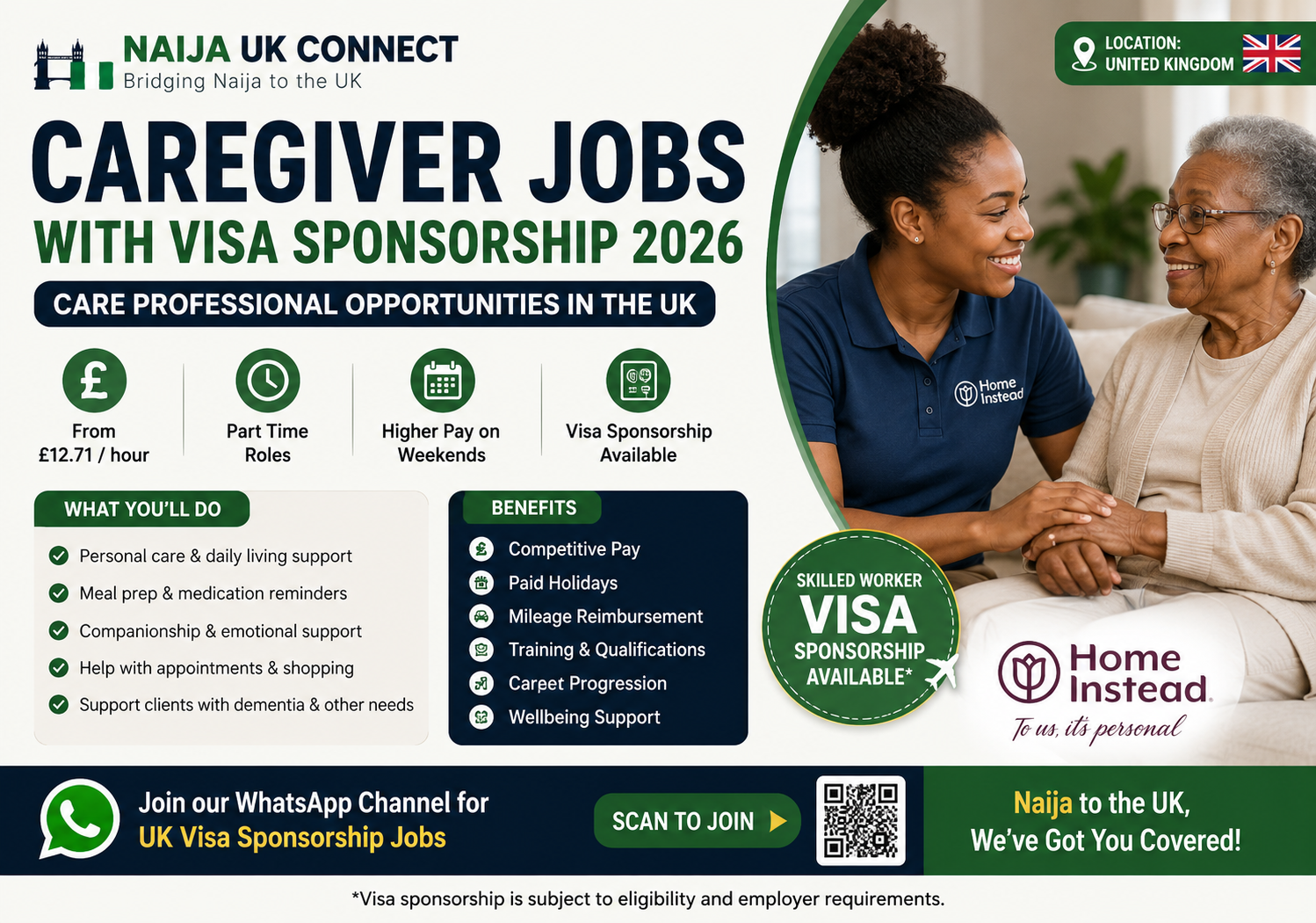 Caregiver Jobs with Visa Sponsorship 2026