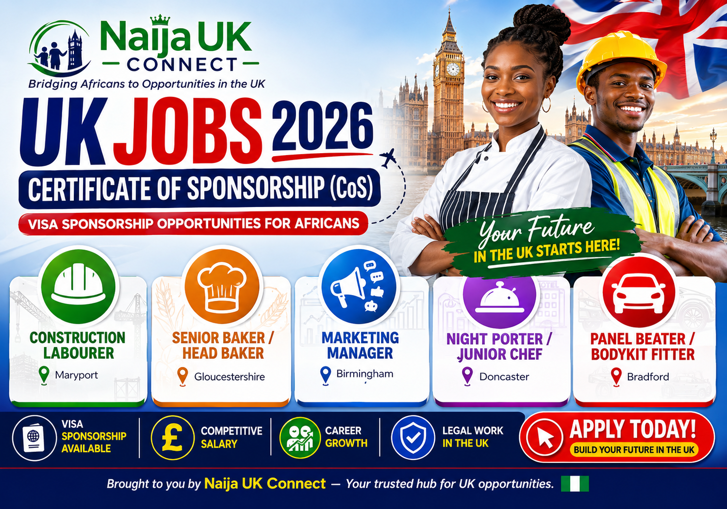 Certificate of Sponsorship (CoS) Jobs in the UK 2026