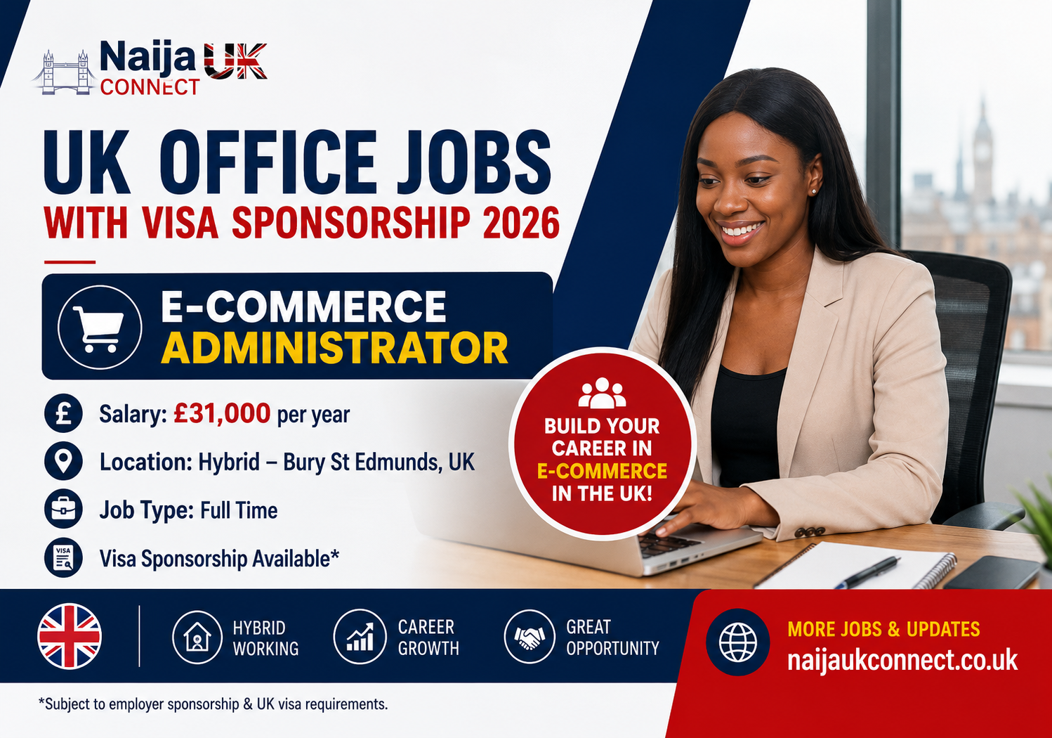UK Office Jobs with Visa Sponsorship 2026