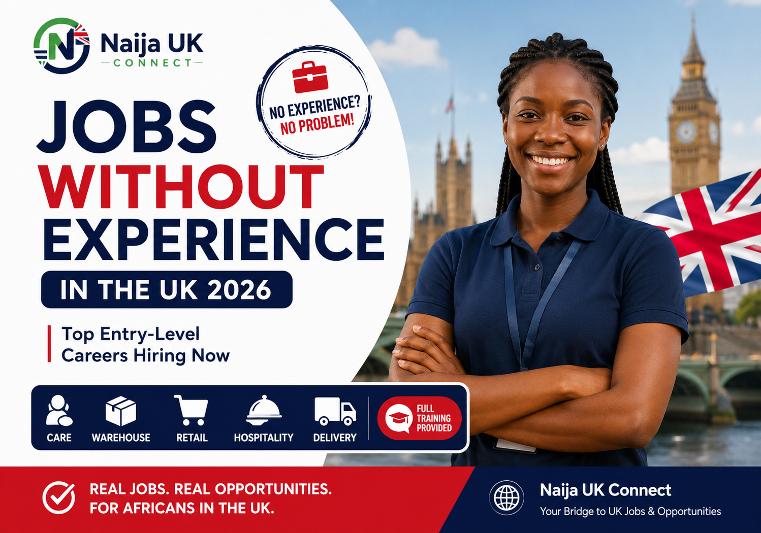 Jobs Without Experience in the UK 2026