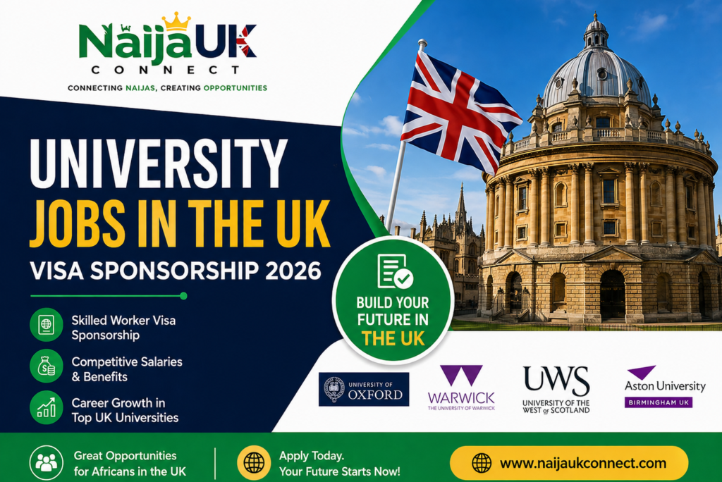 University Jobs in the UK with Visa Sponsorship 2026
