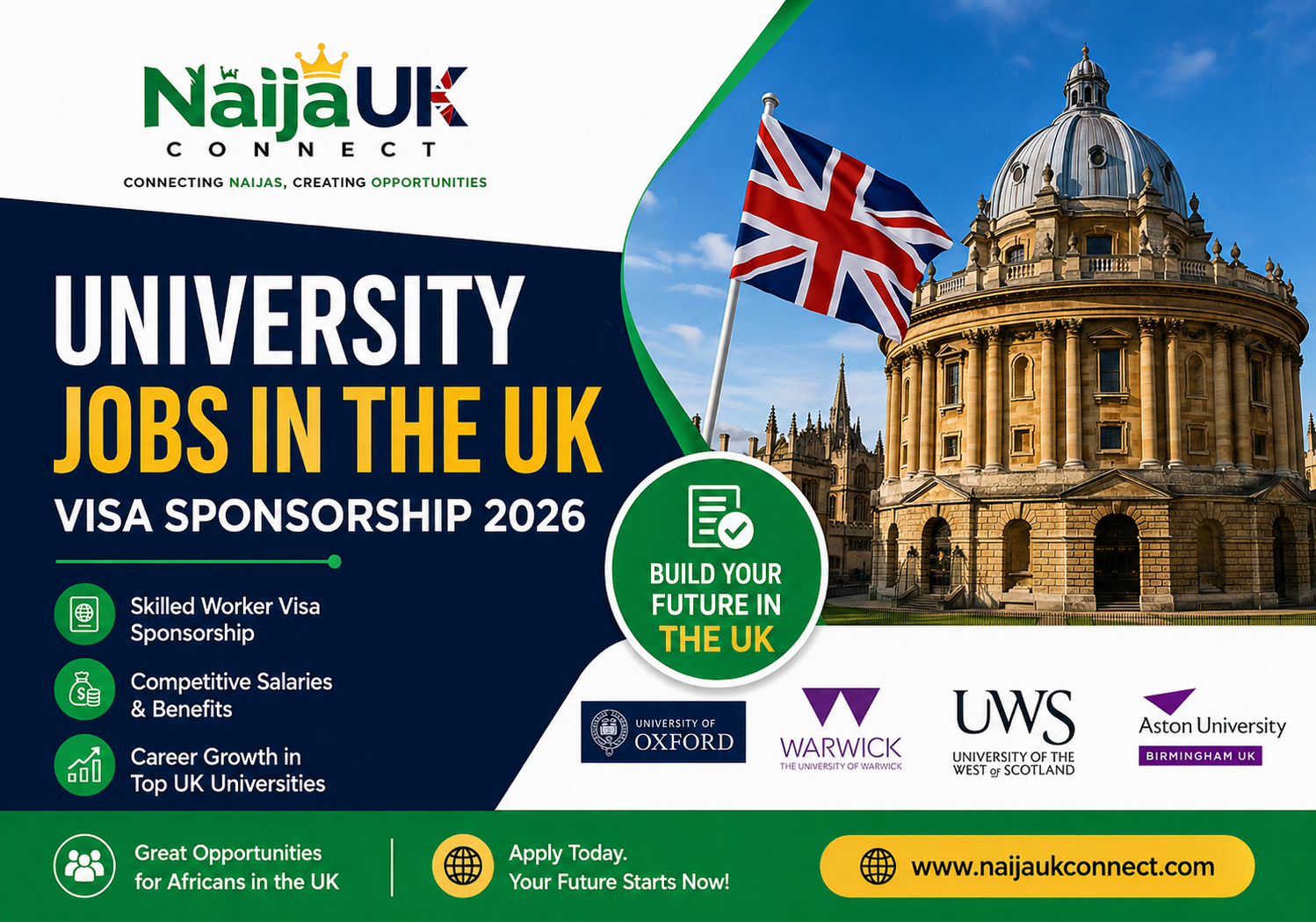 University Jobs in the UK with Visa Sponsorship 2026