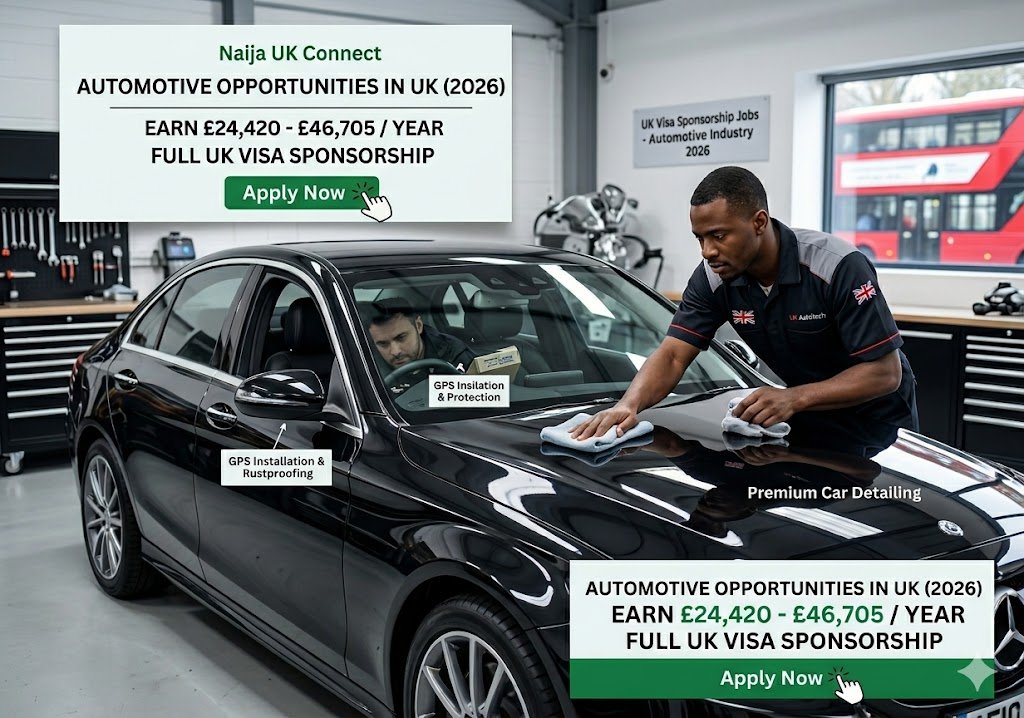 Automotive Jobs with Visa Sponsorship 2026