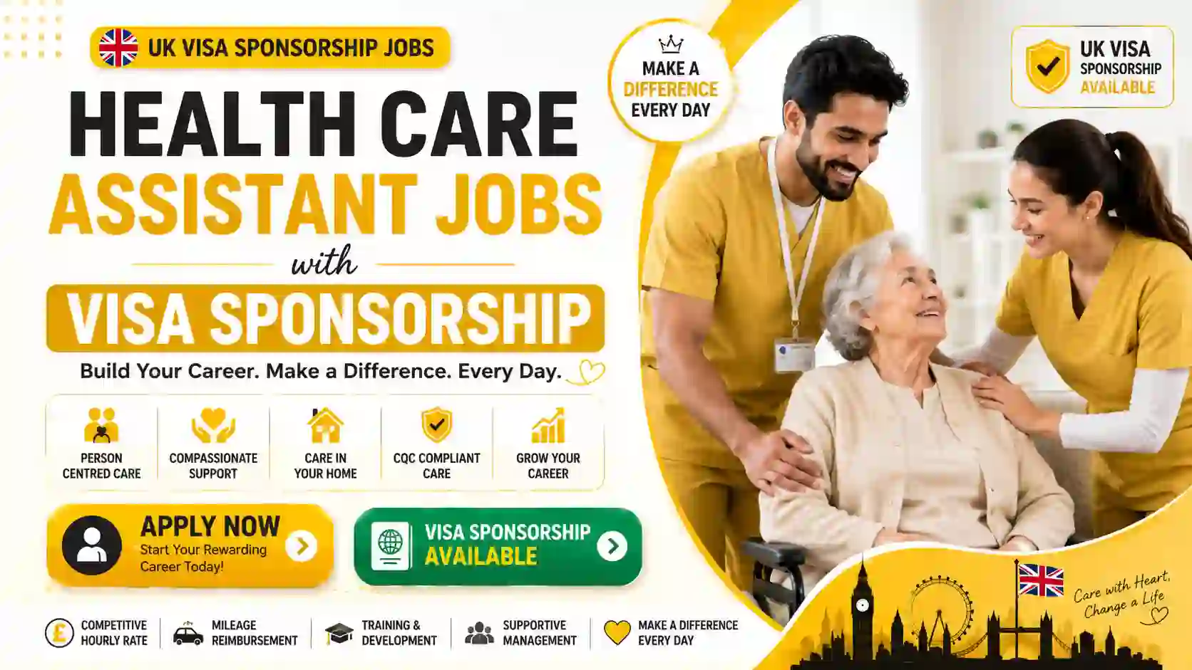 Healthcare Assistant Visa Sponsorship – UK Health Care Assistant Jobs 2026 | Apply Today