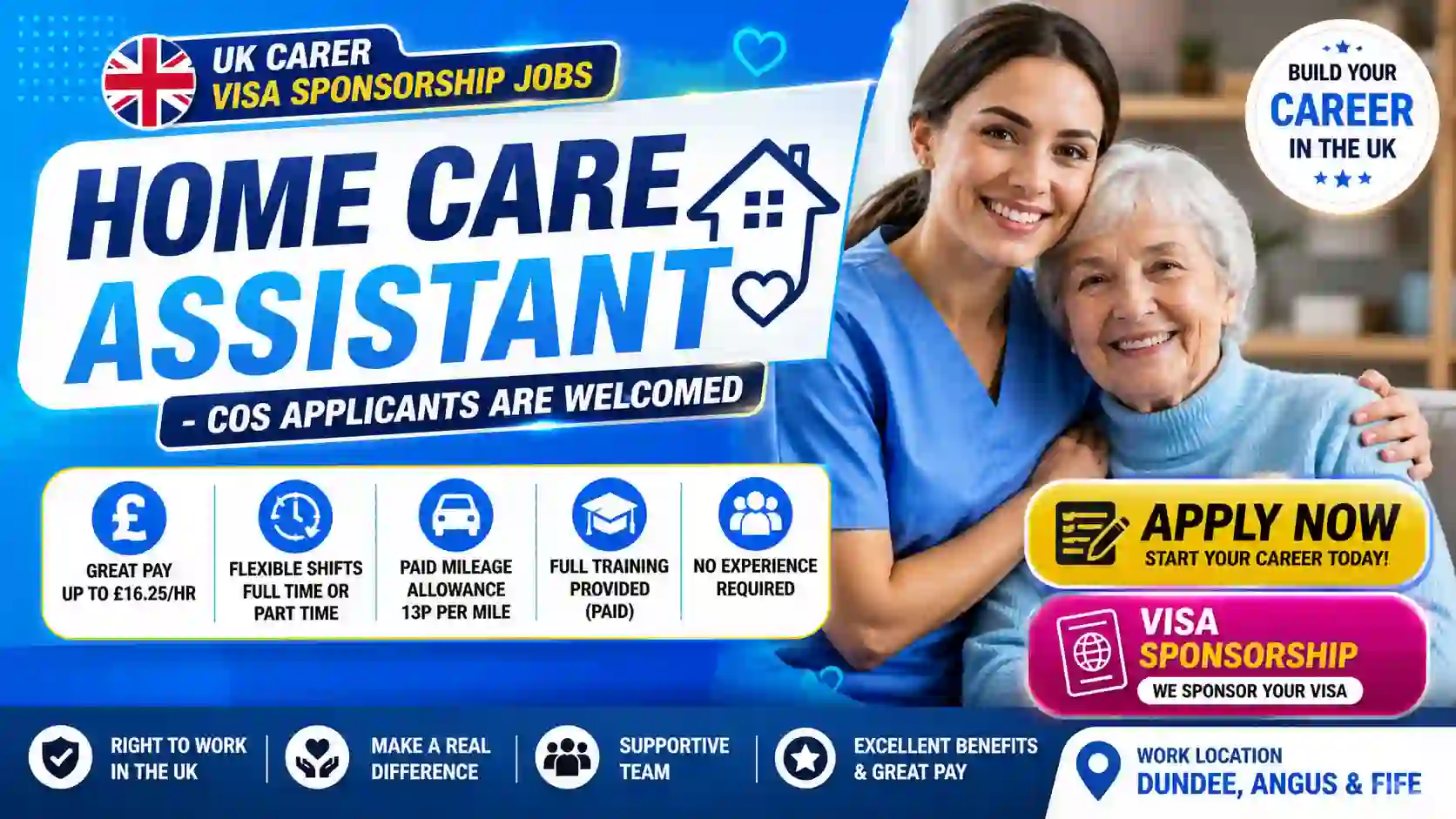 Home Care Assistant Jobs in the UK with Visa Sponsorship 2026 | Exciting Care Career Opportunities