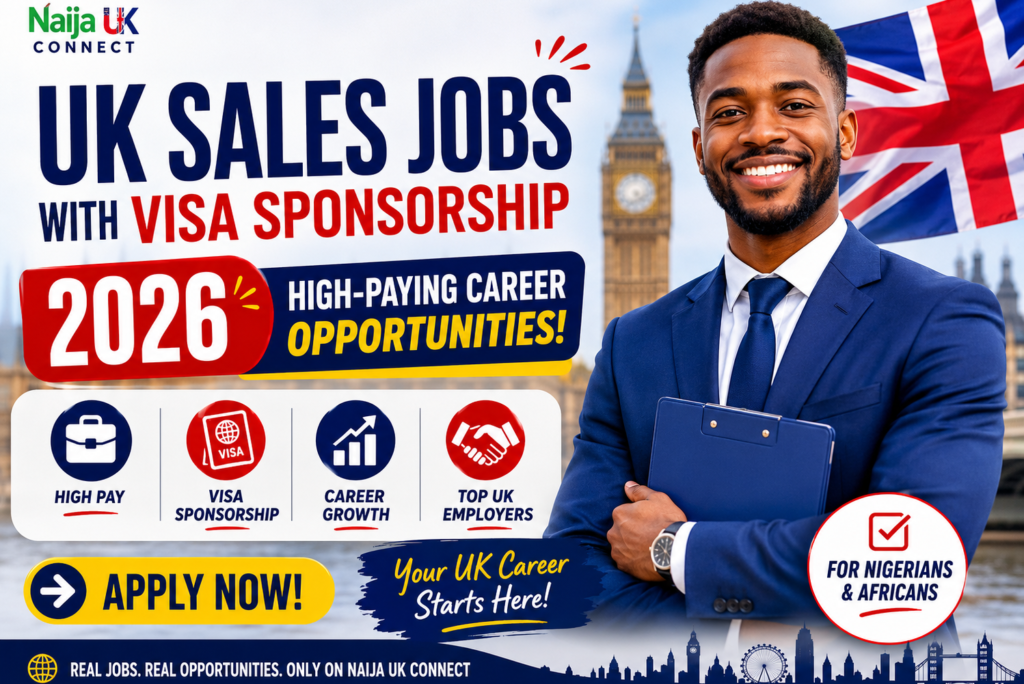 Latest UK Sales Jobs with Visa Sponsorship (2026)