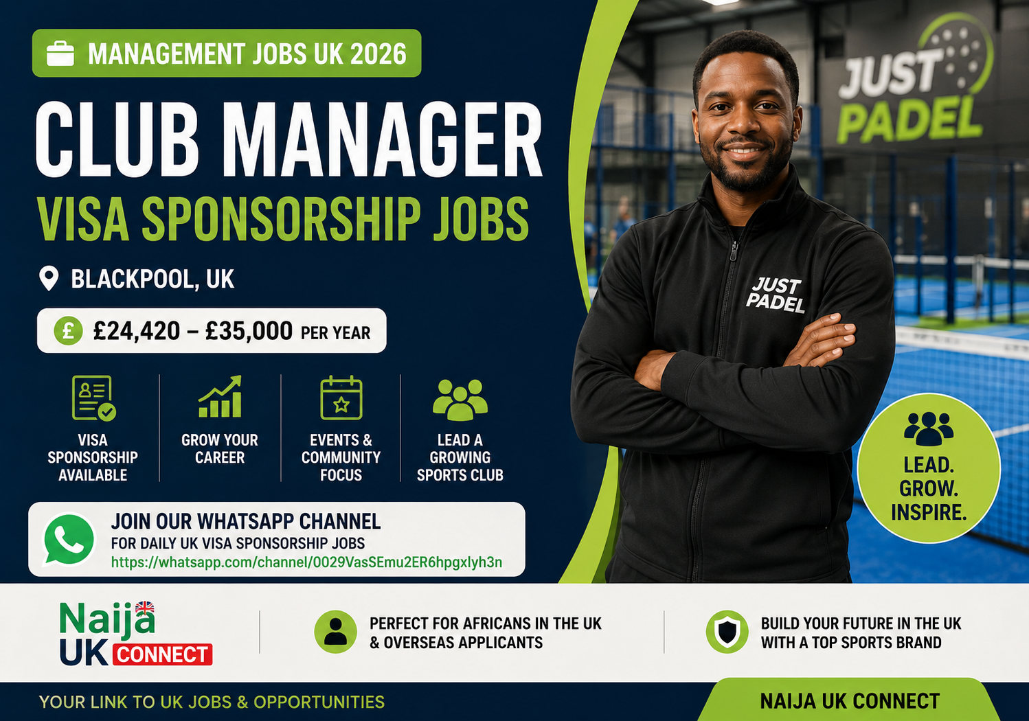 Club Manager Visa Sponsorship Jobs UK 2026 | Apply Today